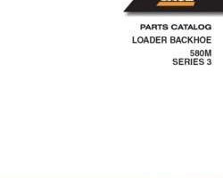 Parts Catalog for Case Loader backhoes model 580M