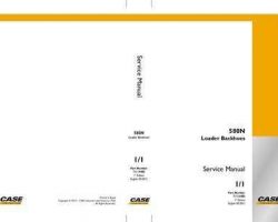 Case Loader backhoes model 580N Service Manual