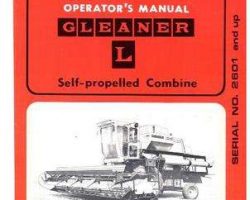 Gleaner 71179093 Operator Manual - L Combine (sn 2601-4200)