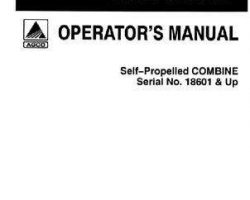 Gleaner 71182604 Operator Manual - F Combine (eff sn 18601-25800)