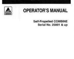 Gleaner 71184574 Operator Manual - F Combine (eff sn 25801-31400)