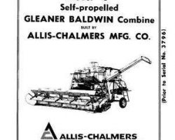 Gleaner 71186313 Operator Manual - C Combine (prior sn 3796)
