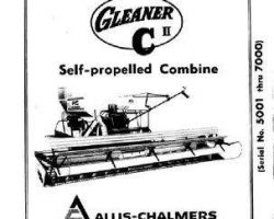 Gleaner 71186315 Operator Manual - C2 Combine (sn 5001-7000)