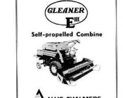 Gleaner 71186320 Operator Manual - E3 Combine (eff sn 25001)