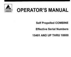 Gleaner 71186323 Operator Manual - F Combine (eff sn 15401-18600)