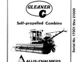 Gleaner 71186326 Operator Manual - G Combine (sn 17001-21000)