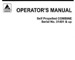 Gleaner 71187980 Operator Manual - F Combine (eff sn 31401-36200)