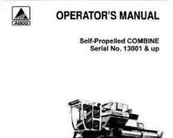 Gleaner 71193758 Operator Manual - L2 Combine (eff sn 13001-15500)