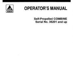 Gleaner 71193877 Operator Manual - F2 Combine (eff sn 36201-39200)