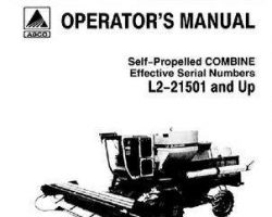 Gleaner 71323403 Operator Manual - L2 Combine (eff sn 21501-24000)