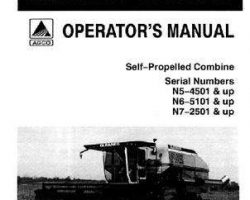 Gleaner 71329369 Operator Manual - N5 (4501-5400) / N6 (5101-6200) / N7 (2501-3500) Combine
