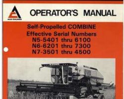 Gleaner 71336476 Operator Manual - N5 (5401-6100) / N6 (6201-7300) / N7 (3501-4500) Combine