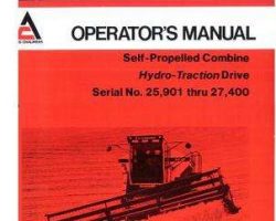 Gleaner 71337035 Operator Manual - MH3 Combine (eff sn 25901-27400)