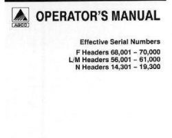 Gleaner 71341385 Operator Manual - F / L / M / N Head (F 68001-70000 L/M 56001-61000 N 14301-19300)