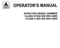 Gleaner 71367690 Operator Manual - R42 (eff sn 3001-4000) / R52 (eff sn 4501-5500) Combine