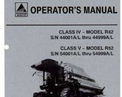 Gleaner 71368871 Operator Manual - R42 (eff sn 44001-44999) / R52 (eff sn 54001-54999) Combine