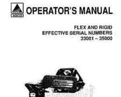 Gleaner 71369198 Operator Manual - R Grain Header (series 3, flex / rigid, eff sn 33001-35000)