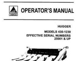 Gleaner 71382302 Operator Manual - 3000 Hugger Corn Head (steel dividers, eff sn 25001)