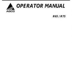Gleaner 71409696B Operator Manual - R65 / R75 Combine (eff sn HRxx101, 2006)