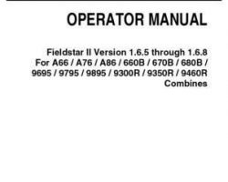 Gleaner 71425343B Operator Manual - Fieldstar 2 (combine series 3 cab, version 1.6.5 - 1.6.9)