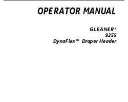 Gleaner 71483068A Operator Manual - 9255 Draper Header (DynaFlex)