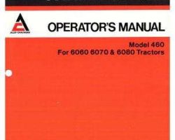 Allis Chalmers 71502899 Operator Manual - 460 Loader