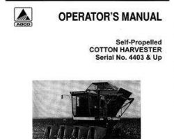Allis Chalmers 71504712 Operator Manual - 880 Cotton Stripper (eff sn 4301)