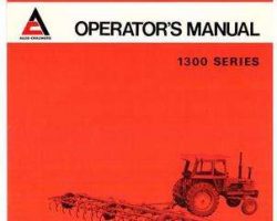 Allis Chalmers 72082173 Operator Manual - 1300 Cultivator (spring tooth)