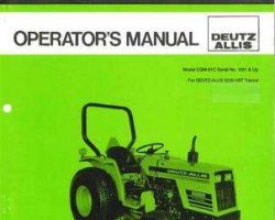 Deutz Allis 72118657 Operator Manual - CMG-61C Grooming Mower (center mount unit for 5220 tractor)