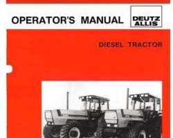 Deutz Allis 72198056 Operator Manual - 9170 / 9190 Tractor