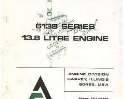 AGCO Allis 74396320 Parts Book - 6138 Series Engine (13.8 L)
