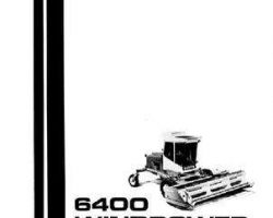 Hesston 7782360 Operator Manual - 6400 Windrower (eff sn 640)