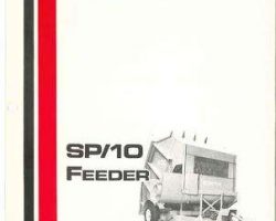 Hesston 7784226 Operator Manual - SP10 Feeder / StakProcessor 10
