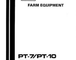 Hesston 7784374 Operator Manual - PT7 / PT10 Mower Conditioner (pull-type, 1970-78)