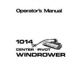 Hesston 7784549 Operator Manual - 1014 Mower Conditioner (center pivot, eff sn 6000, 1977)