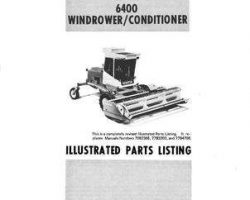 Hesston 7784796 Parts Book - 6400 Windrower (eff sn 640)