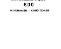 Hesston 781146 Operator Manual - 500 SP Windrower (1966)