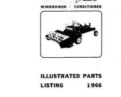 Hesston 781872 Parts Book - 110 SP Windrower Conditioner (1966)