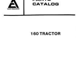 Allis Chalmers 79001341 Parts Book - 160 Tractor