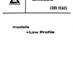 Gleaner 79001346 Parts Book - FL / GL / KL Series Corn Head (early low profile, 1971)
