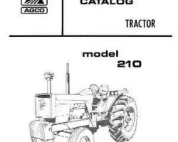Allis Chalmers 79001748 Parts Book - 210 Tractor
