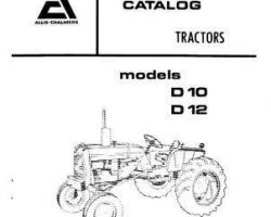 Allis Chalmers 79001835 Parts Book - D10 / D12 Tractor (all)