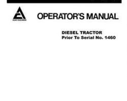 Allis Chalmers 79003037 Operator Manual - 440 Tractor (prior sn 1461)