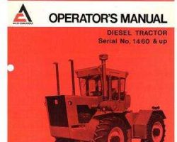 Allis Chalmers 79003095 Operator Manual - 440 Tractor (eff sn 1461)