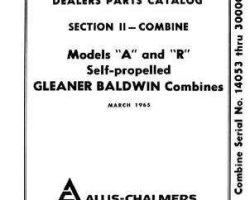 Gleaner 79003128 Parts Book - A / R Combine (eff sn 14054)
