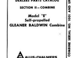 Gleaner 79003142 Parts Book - E Combine (prior sn 25000)