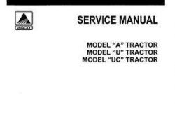 Allis Chalmers 79003401 Service Manual - A / U / UC / UI Tractor / E563 Power Unit