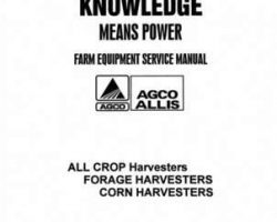 Allis Chalmers 79003404 Service Manual - 60 / 100 All Crop Harvester