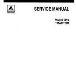 Allis Chalmers 79003409 Service Manual - D19 Tractor