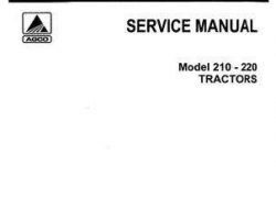 Allis Chalmers 79003416 Service Manual - 210 / 220 Tractor